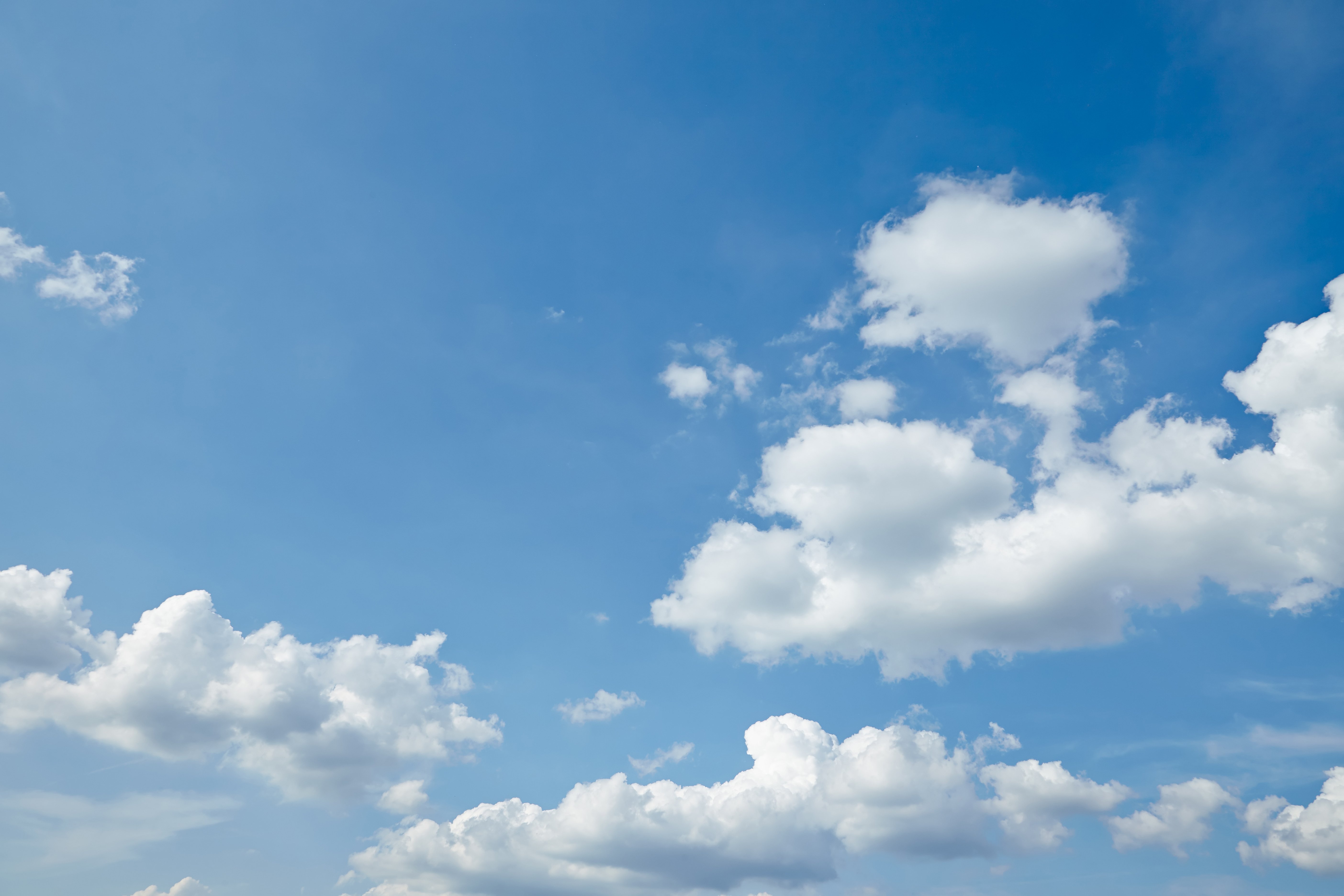 White Clouds Moving in Blue Sky